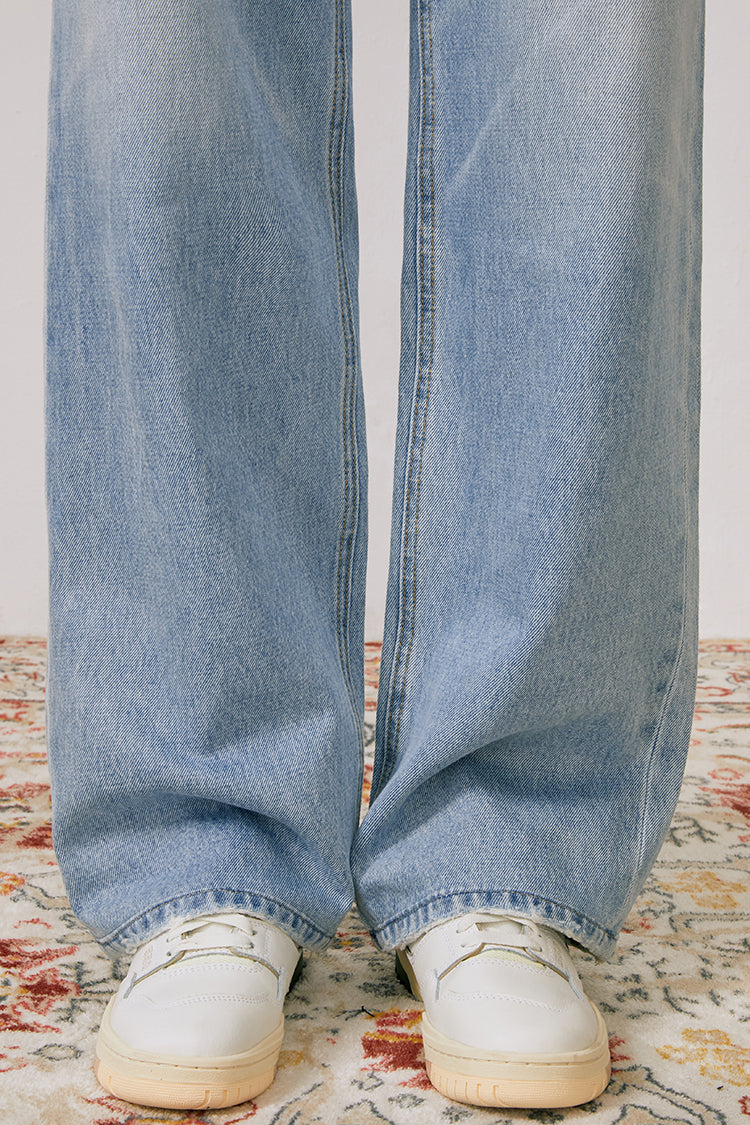 Coney Island Whitefish High Rise Wide Jeans Hj007 in Walking Slow view 39 - High-Waisted - Coney Island Picnic Jeans