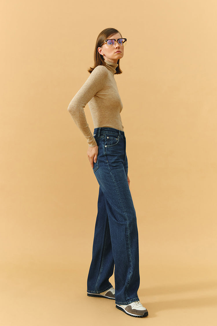Coney Island Whitefish High Rise Wide Jeans Hj007 in Love Shack view 4 - High-Waisted - Coney Island Picnic Jeans