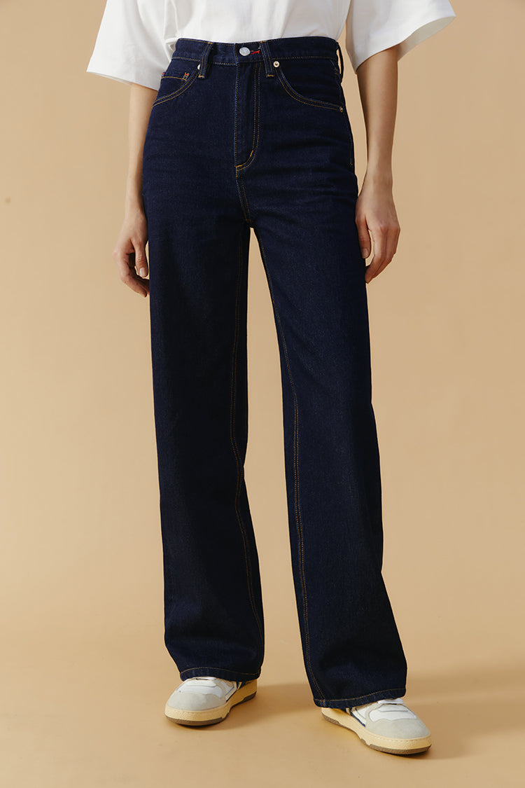 Coney Island Whitefish High Rise Wide Jeans Hj007 in That'll Be The Day view 5 - High-Waisted - Coney Island Picnic Jeans