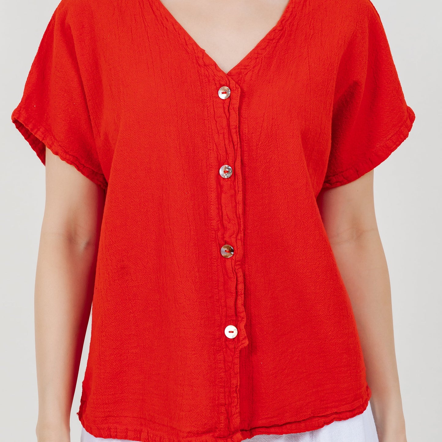 Constance Top -100% Cotton Gauze - New Colors! in Lime Frost/Size OSFM view 13 - Colors Top