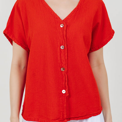 Constance Top -100% Cotton Gauze - New Colors! in Lime Frost/Size OSFM view 13 - Colors Top