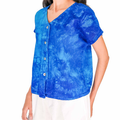 Constance Top -100% Cotton Gauze - New Colors! in Sahara/Size OSFM view 20 - Colors Top
