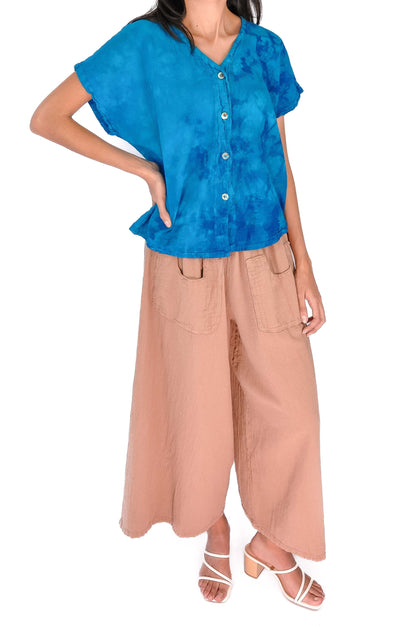 Constance Top -100% Cotton Gauze - New Colors! in Salsa/Size OSFM view 21 - Colors Top
