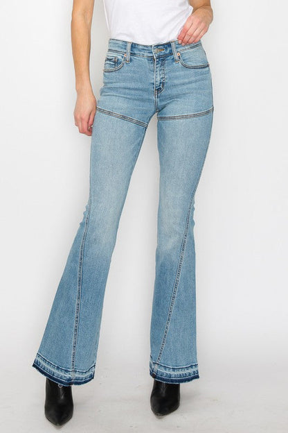 brianna high rise Brianna High Rise Skinny Flare Jeans (reg & Plus) view 17 (bottom) - shop at us.meeeshop