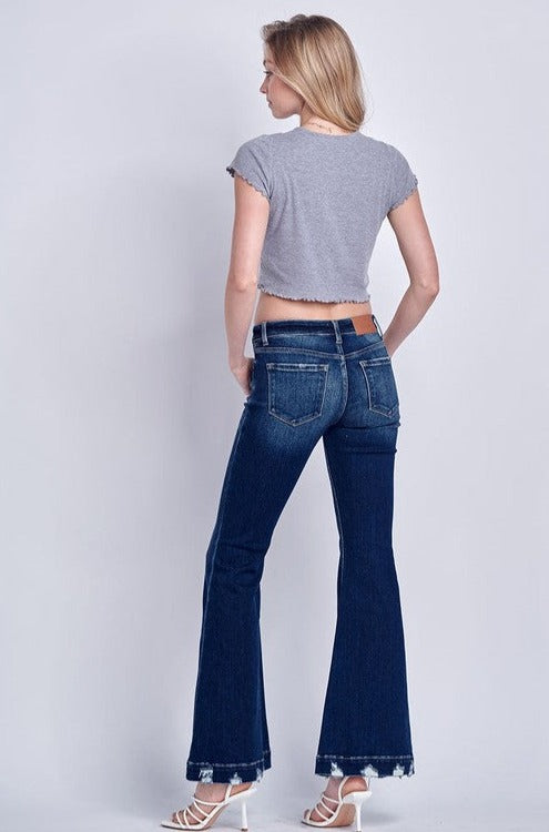 mia mid rise Mia Mid Rise Super Flare Jeans view 13 (bottom) - shop at us.meeeshop
