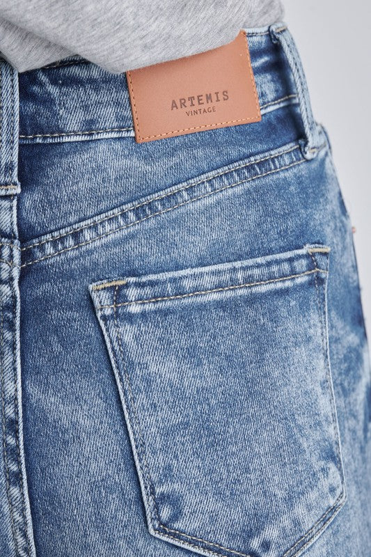 aubree high rise Aubree High Rise Stretch Distressed Mom Jeans view 26 (bottom) - shop at us.meeeshop