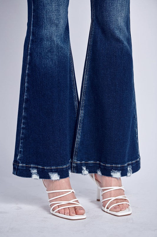 mia mid rise Mia Mid Rise Super Flare Jeans view 16 (bottom) - shop at us.meeeshop