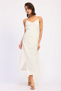 Coralie Midi Dress view 4 (dress) - rixo coralie midi dress, coralie pink bowknot pleated midi dress, c - shop at us.meeeshop