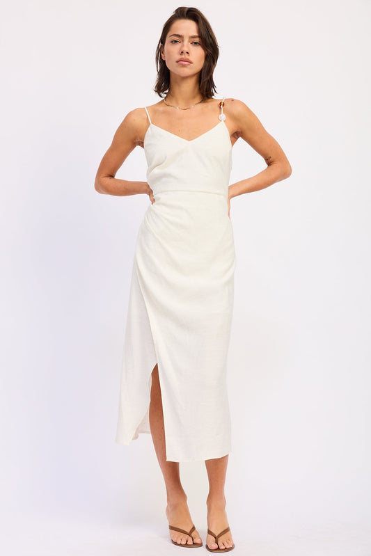 Coralie Midi Dress in White - Rixo Coralie Midi Dress