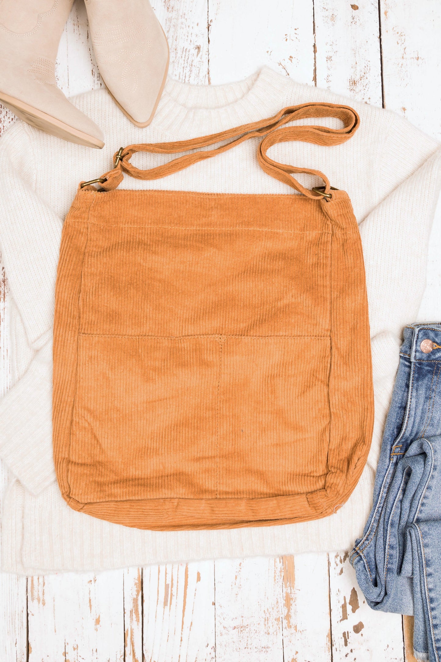 Corduroy Messenger Bag view 12