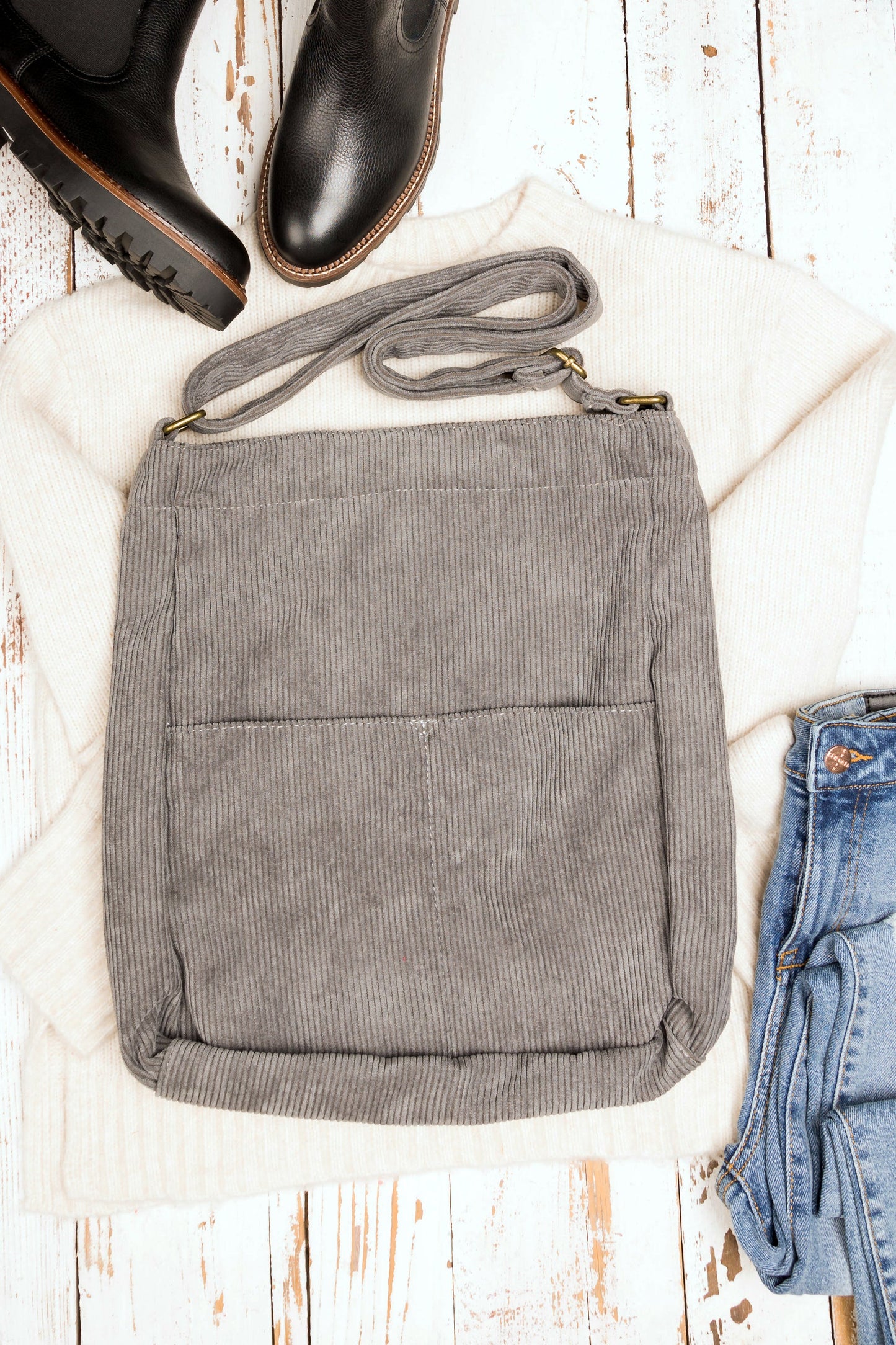Corduroy Messenger Bag view 9