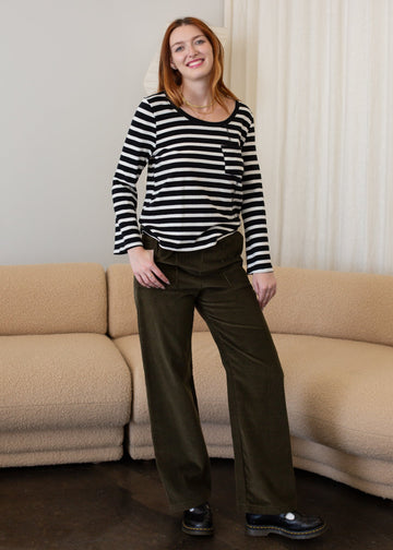 Corduroy Patch Trouser - MeeeShop Women's Fashion