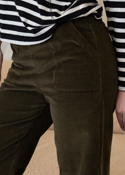 Corduroy Patch Trouser in M view 3 - Corduroy Patchwork Trousers (bottom)