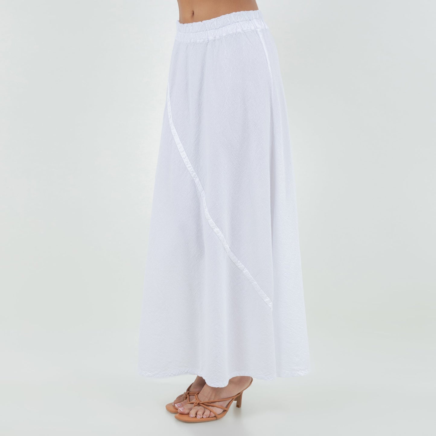 Cottonways Ally - Your "go To" Resort Style Skirt 100% Cotton Gauze in White/ Size 0 view 7 - Summer Outfit Idea