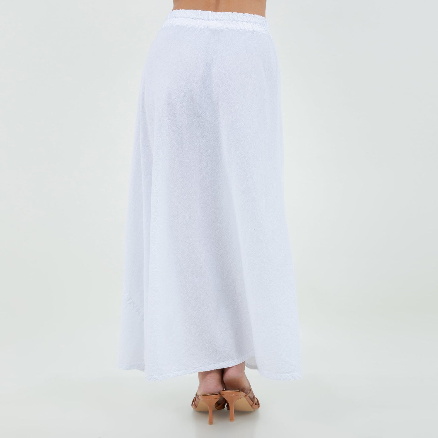 Cottonways Ally - Your "go To" Resort Style Skirt 100% Cotton Gauze in White/ Size 2 view 9 - Summer Outfit Idea