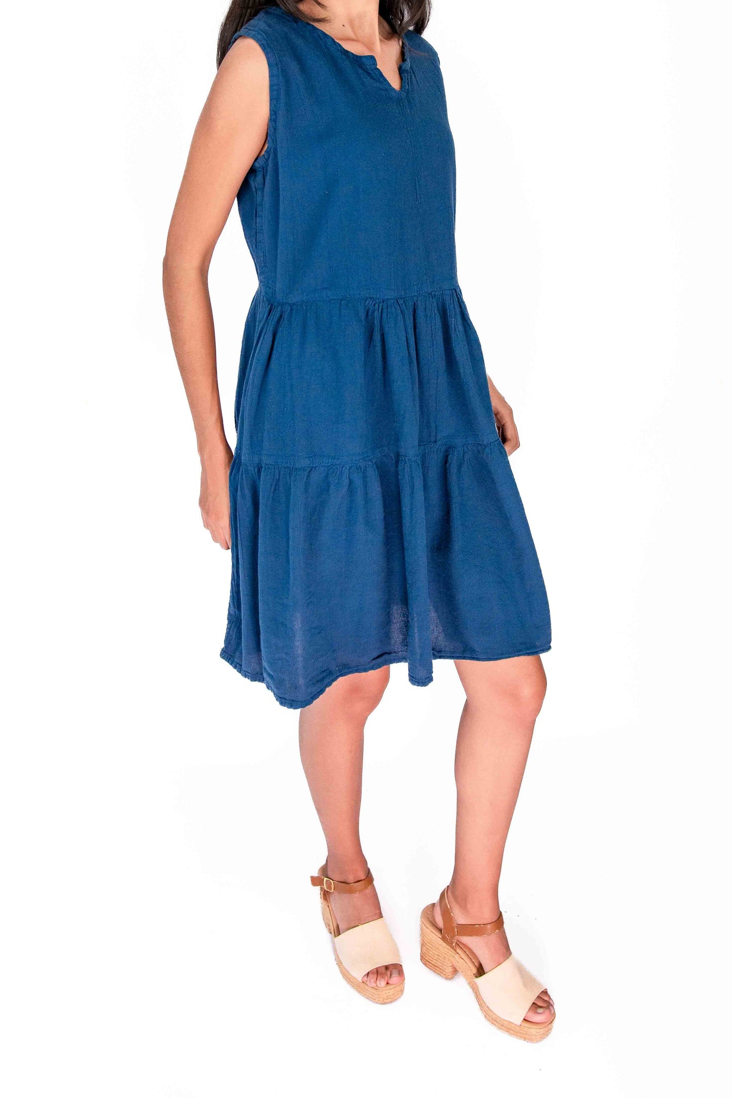 Cottonways Anjanette Dress - 100% Cotton Gauze in Peach Pink/ Size OSFM view 16 - Cottonways Dresses