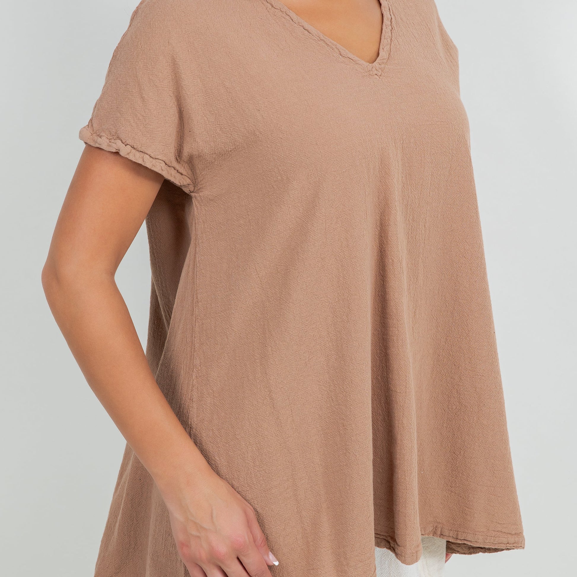 Cottonways Betsy Top 100% Cotton Gauze in 0 (XS/S) view 5 - Cottonways Tops