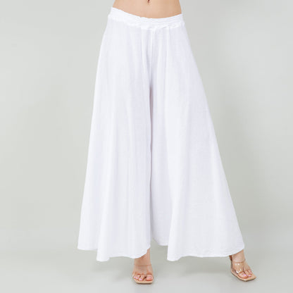 Cottonways Blanche Pants - 100% Cotton Gauze in Caspian/ Size OSFM view 5 - Cotton Gauze Black (bottom)