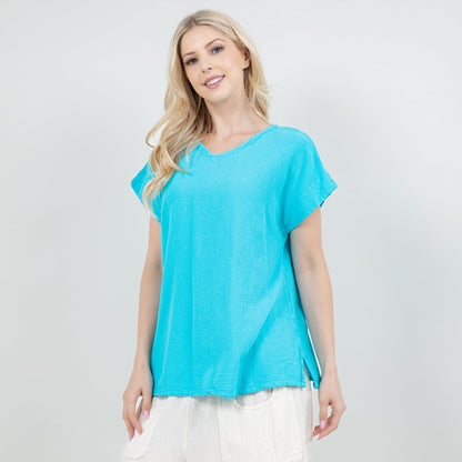 Cottonways Carla 100% Cotton Gauze Top in Osfm Sale in OSFM(S) - Cottonways Tops