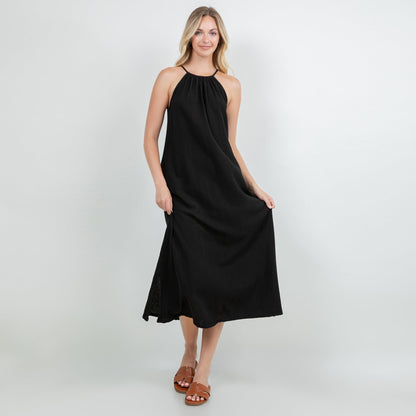Cottonways Caterina Dress 100% Cotton Gauze in Aqua - Cottonways Dresses