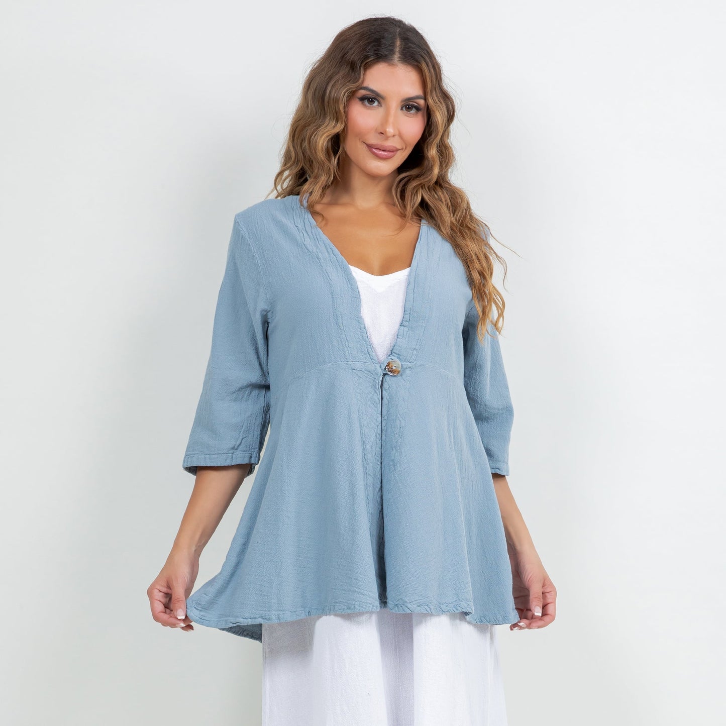 Cottonways Chinatown Elbow Length Cotton Gauze Jacket in 0 (XS/S) - Chinatown Jackets (layer)