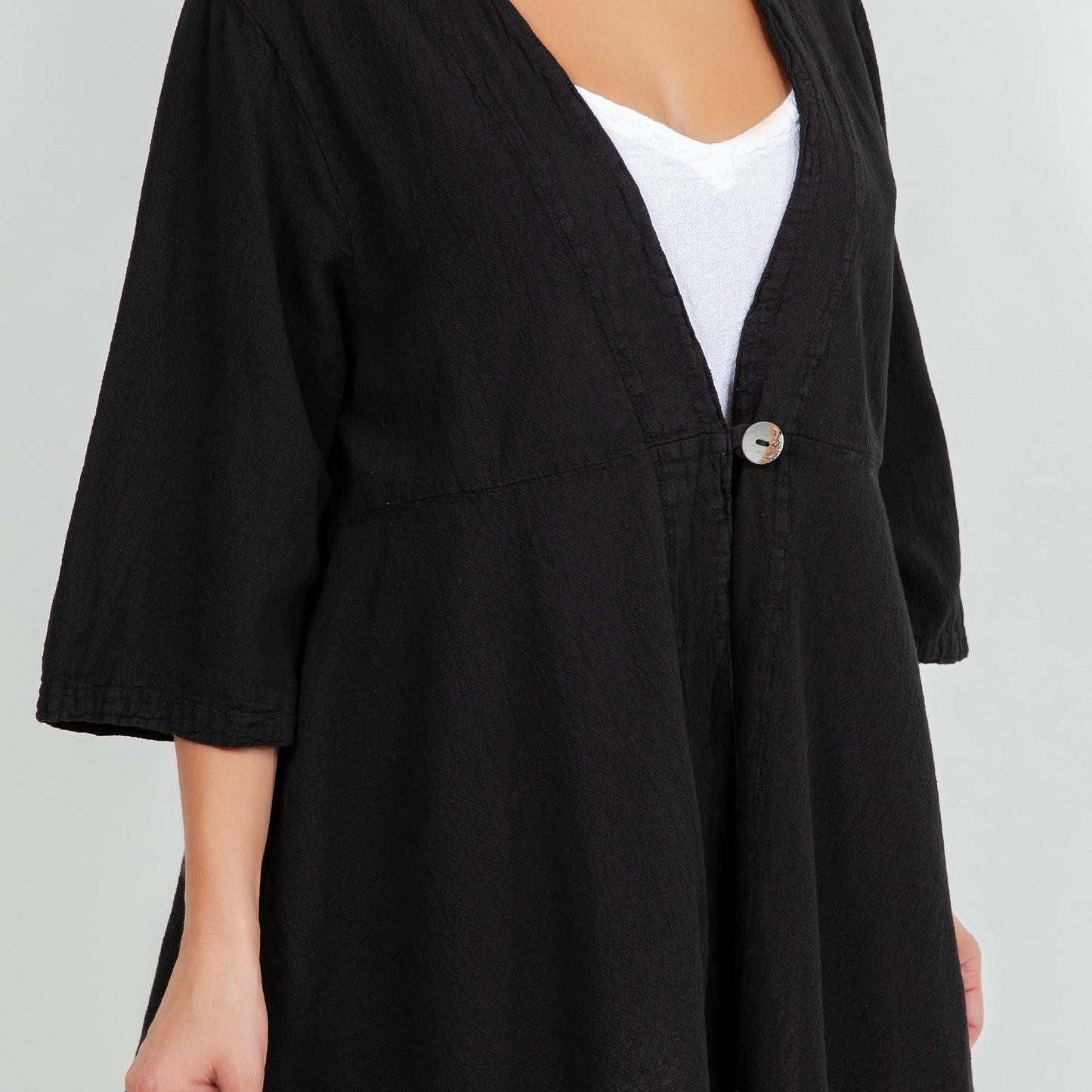 Cottonways Chinatown Elbow Length Cotton Gauze Jacket in 1 (S/M) view 11 - Chinatown Jackets (layer)