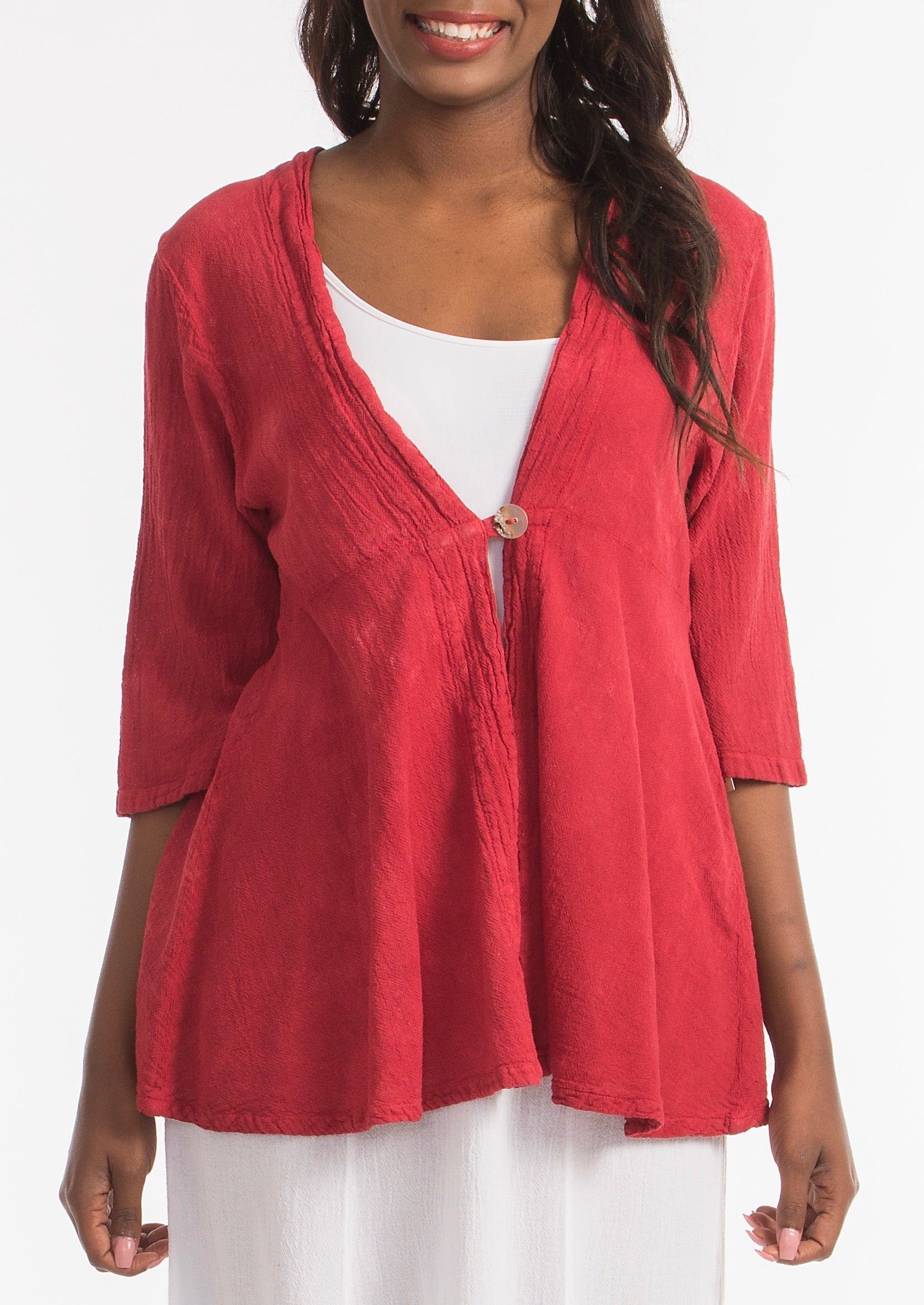 Cottonways Chinatown Elbow Length Cotton Gauze Jacket in 1 (S/M) view 20 - Chinatown Jackets (layer)