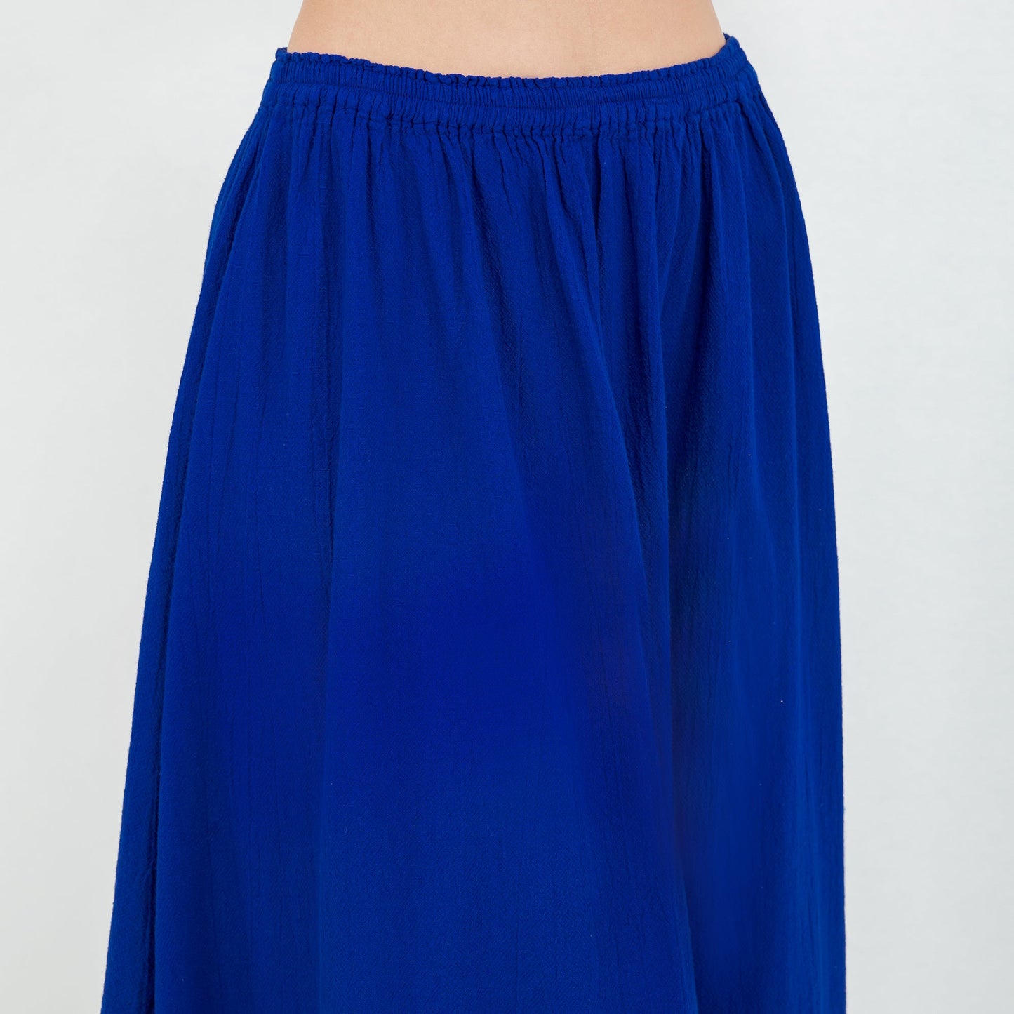 Cottonways Fern Skirt 100% Cotton Gauze One Size in Indigo view 6 - Cottonways Fernandina