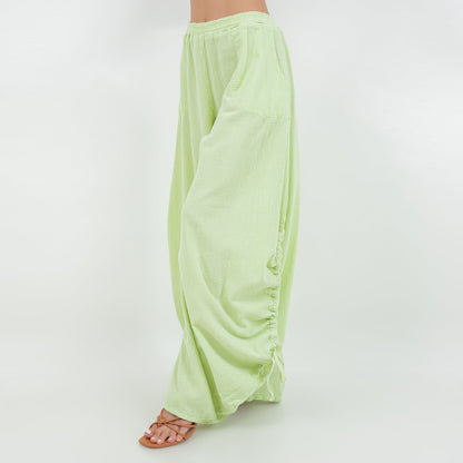 Cottonways Oana Pants 100% Cotton Gauze in Magenta view 12 - Cottonways Pants (bottom)