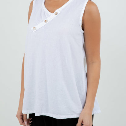 Cottonways Vero Top - Womens Cotton Tank in 0 (XS/S) view 10 - Vero Moda Women Tops