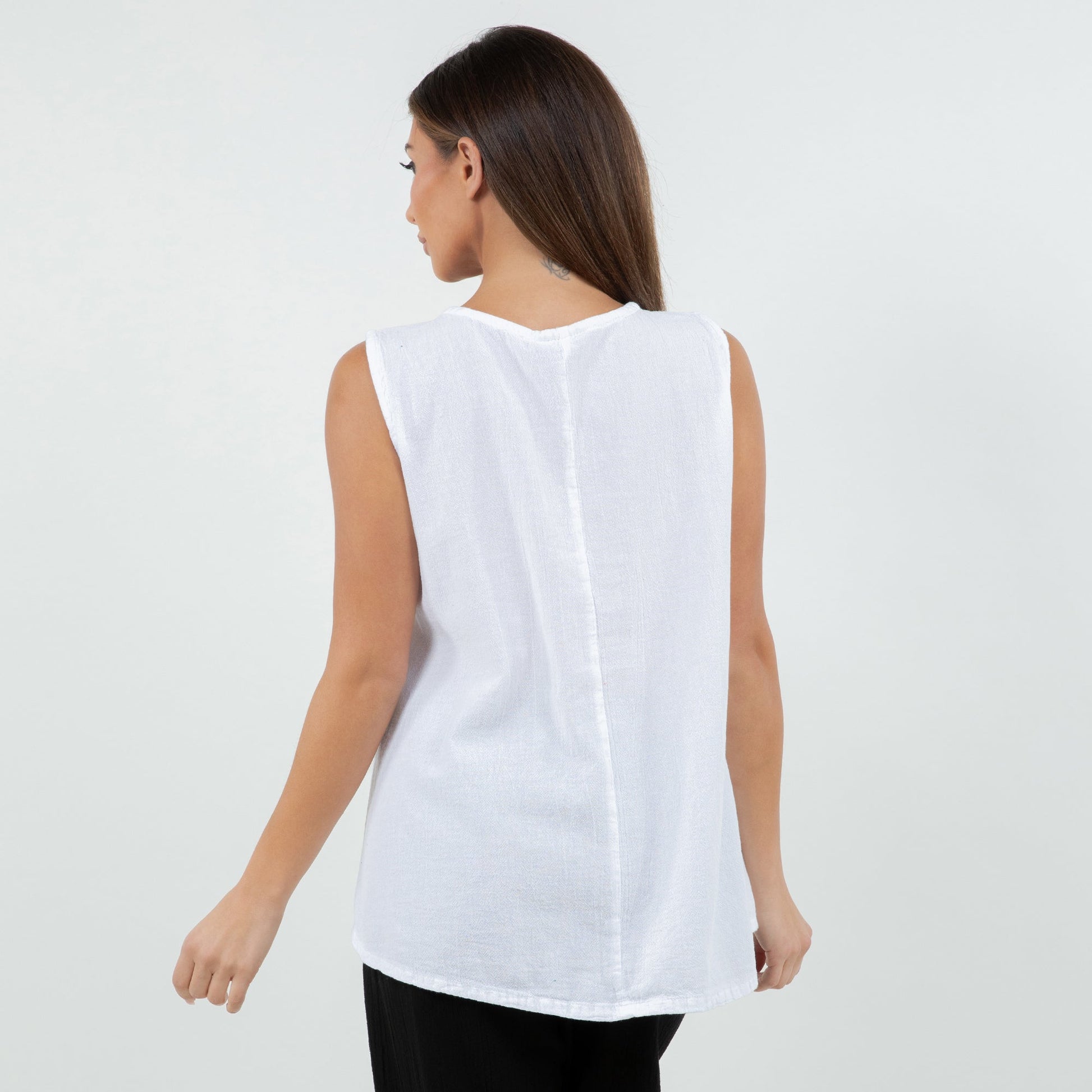 Cottonways Vero Top - Womens Cotton Tank in 0 (XS/S) view 11 - Vero Moda Women Tops