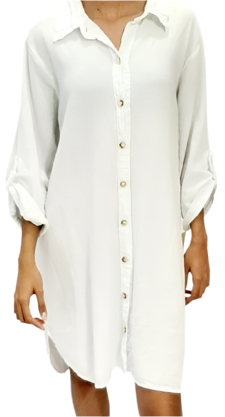 Cottonways Women's Cotton Gauze Chris Tunic in Sahara/Size OSFM view 20 - Cotton Womens Tunics (top)
