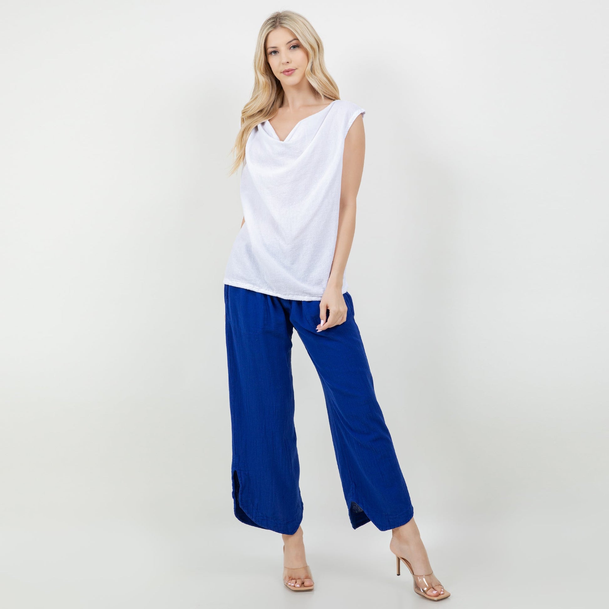 Cottonways Women's Cotton Gauze Rosemary Top in Sangria/Size OSFM view 5 - Cottonways Tops