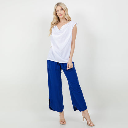 Cottonways Women's Cotton Gauze Rosemary Top in Sangria/Size OSFM view 5 - Cottonways Tops