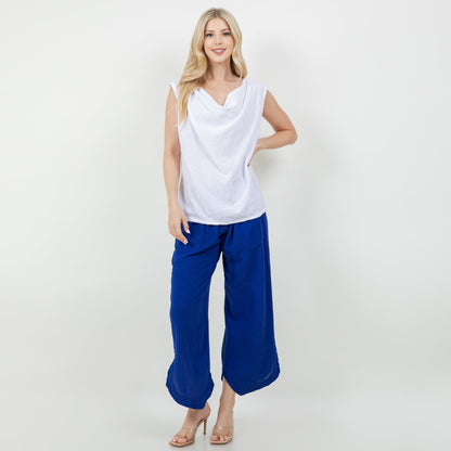 Cottonways Women's Cotton Gauze Rosemary Top in Titanium/Size OSFM view 6 - Cottonways Tops