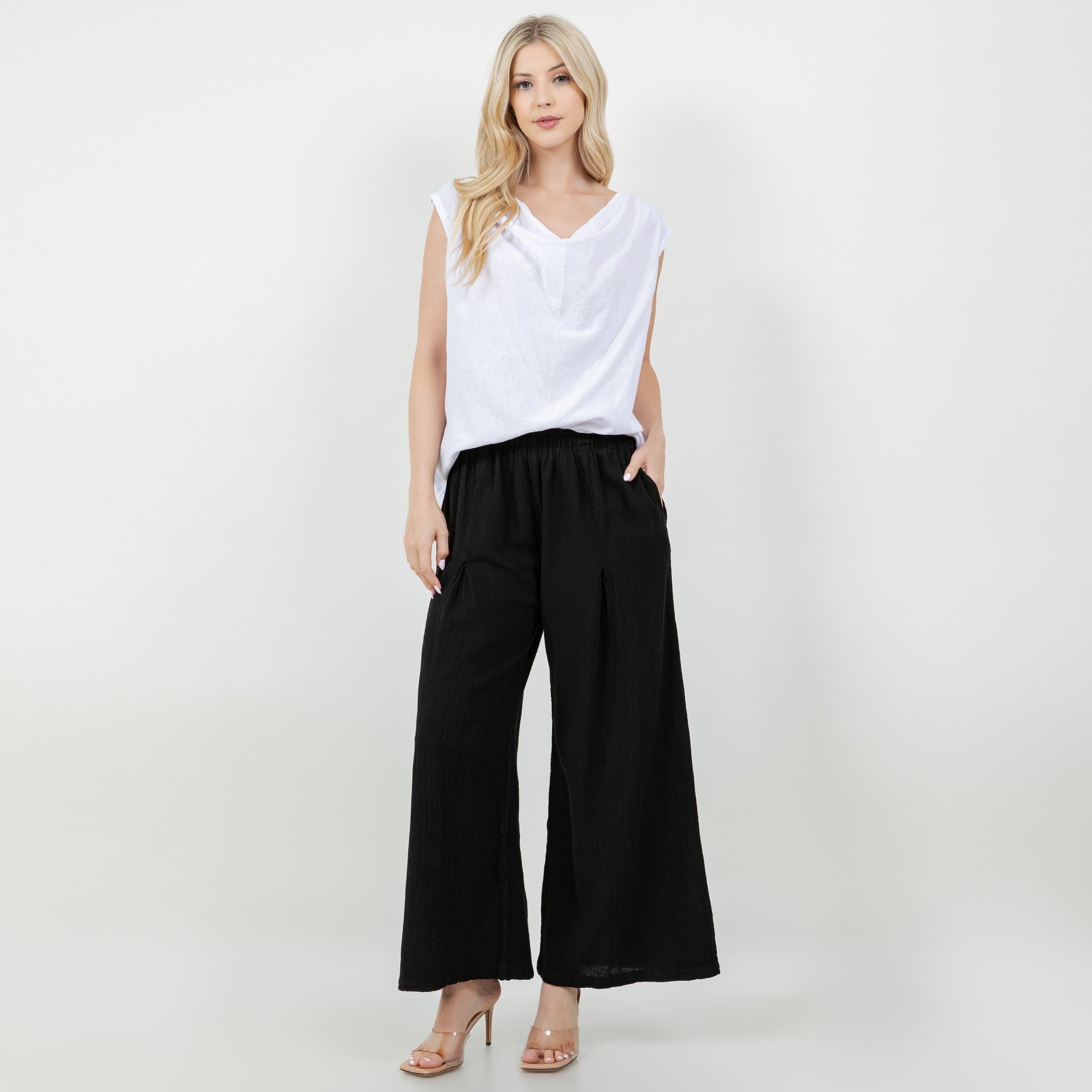 Cottonways Women's Cotton Gauze Rosemary Top view 14 - Cottonways Tops