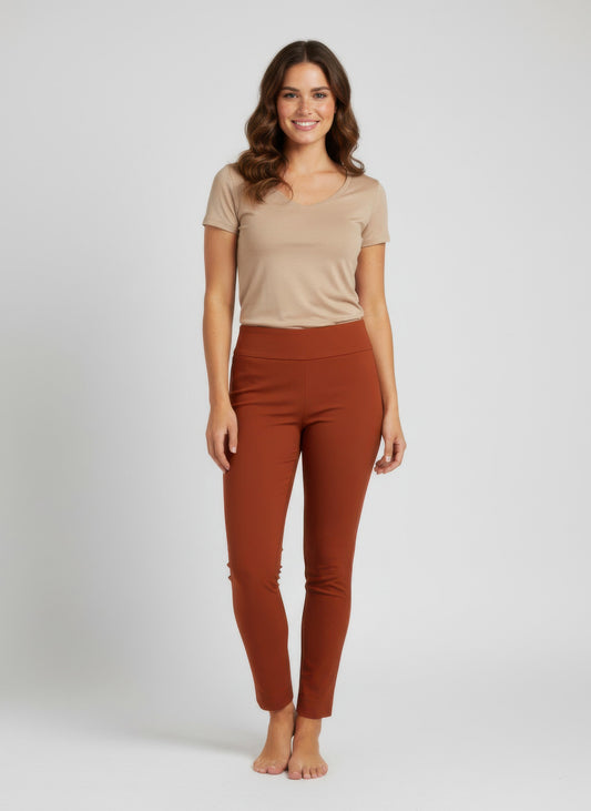 Counterparts Pull on Solid Pants in Sienna - Counterparts Pants Pull On (bottom)