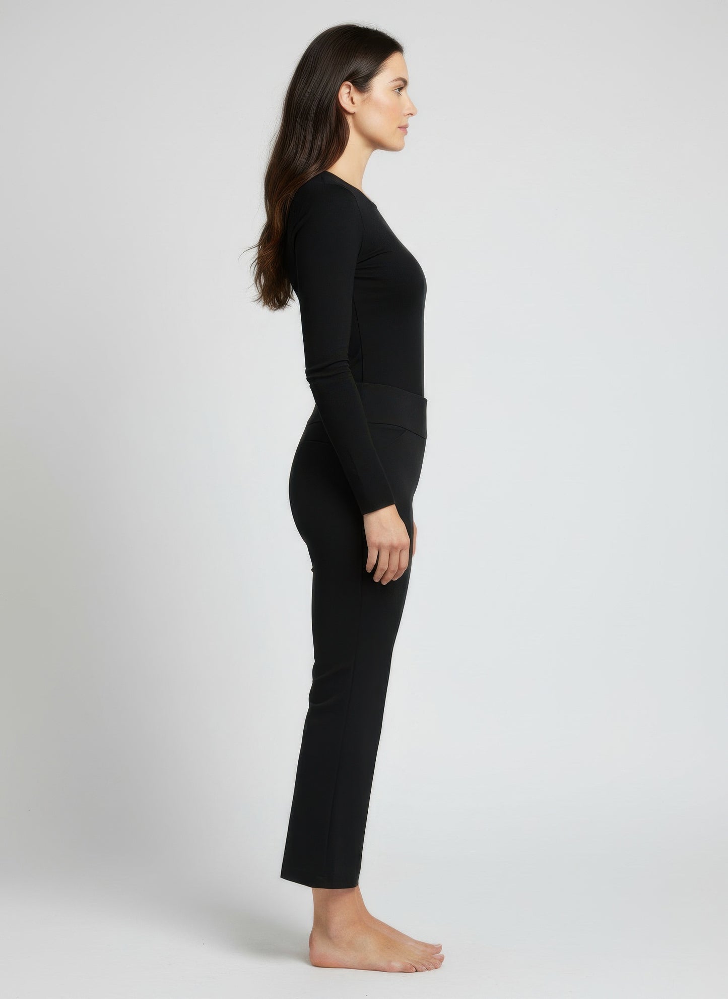 Counterparts Solid Pull on Pants in Woodchip view 2 - Pull Pants (bottom)