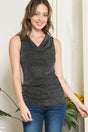 Cowl Neck Lurex Top