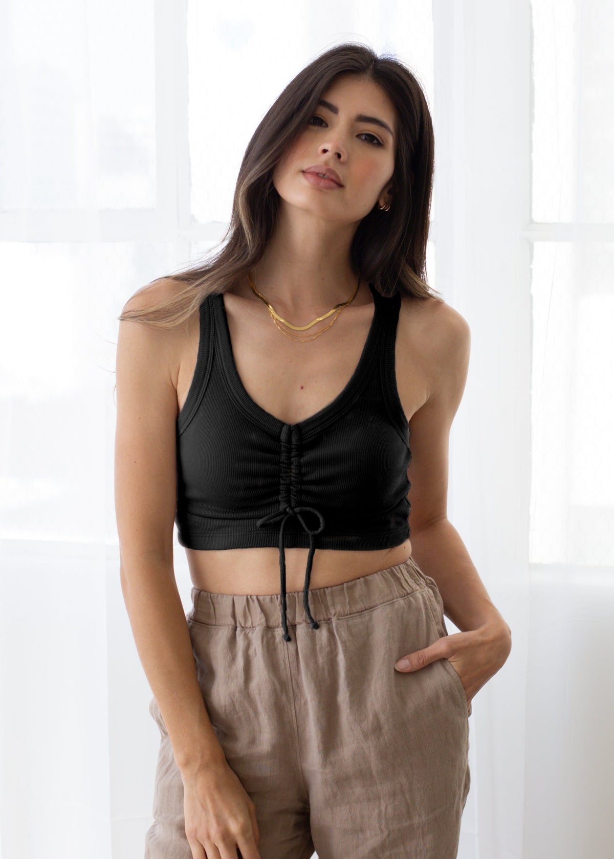 Crisscross Tank - MeeeShop Women's Fashion