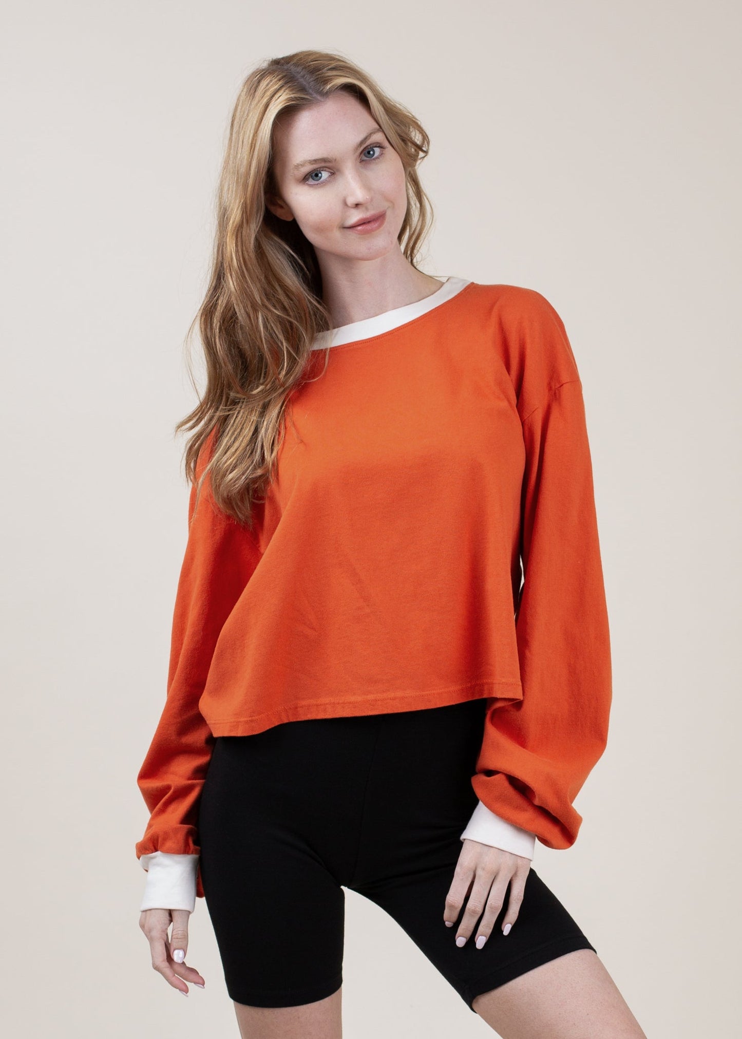 Cropped Boxy Long Sleeve in XS view 3 - Cropped Boxy Sleeveless Top (piece)