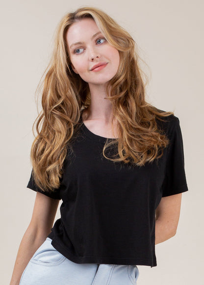 Cropped Easy Tee in S view 7 - Easy Crop Tee (top)