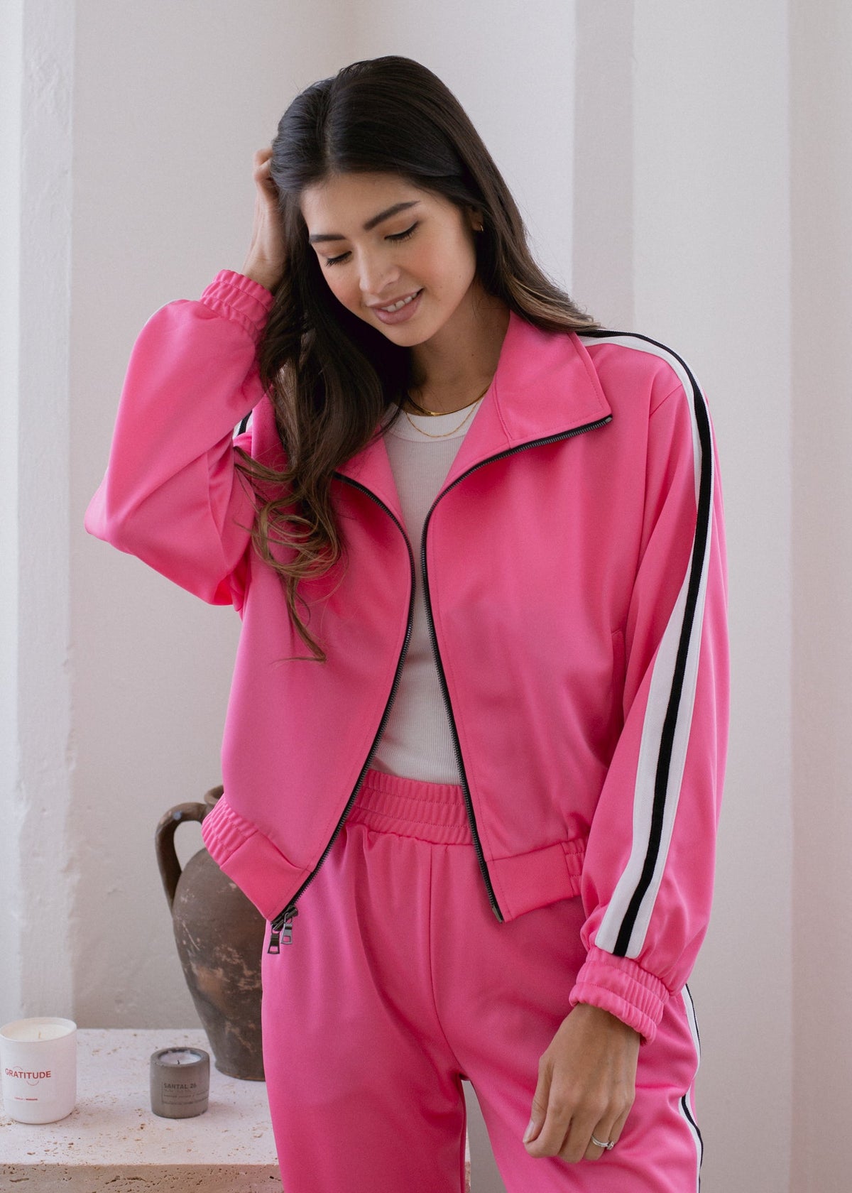 Cropped Track Jacket - MeeeShop Women's Fashion