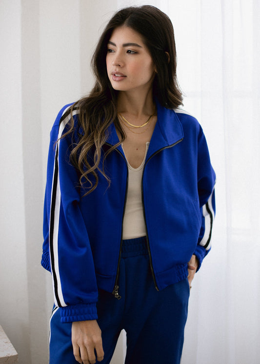 Cropped Track Jacket in XS - Cropped Track Jacket Women (layer)