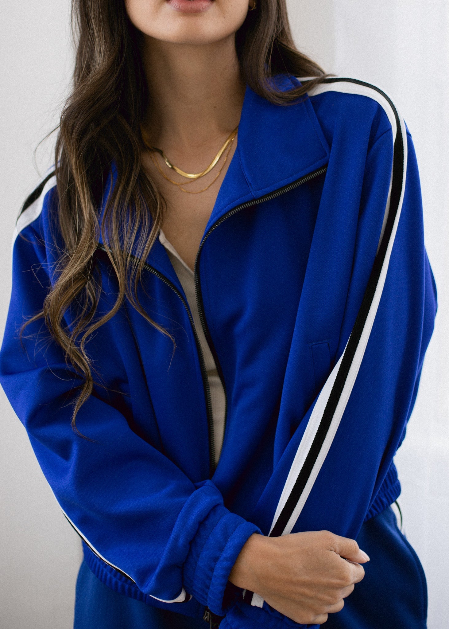 Cropped Track Jacket in XS view 2 - Cropped Track Jacket Women (layer)