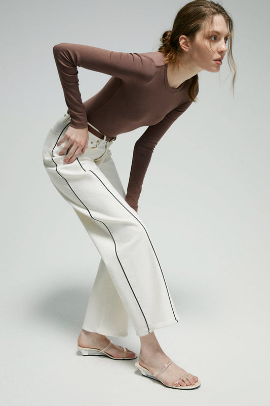 Crush Curve Ankle Jeans Hj052 in Don't Say No view 2 - Hj052 Jeans (bottom)