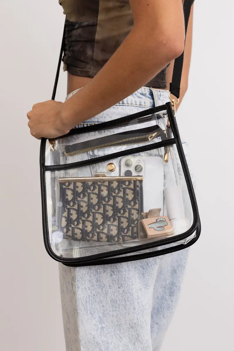 Crystal Clear Carry-all Messenger Bag - MeeeShop Women's Fashion