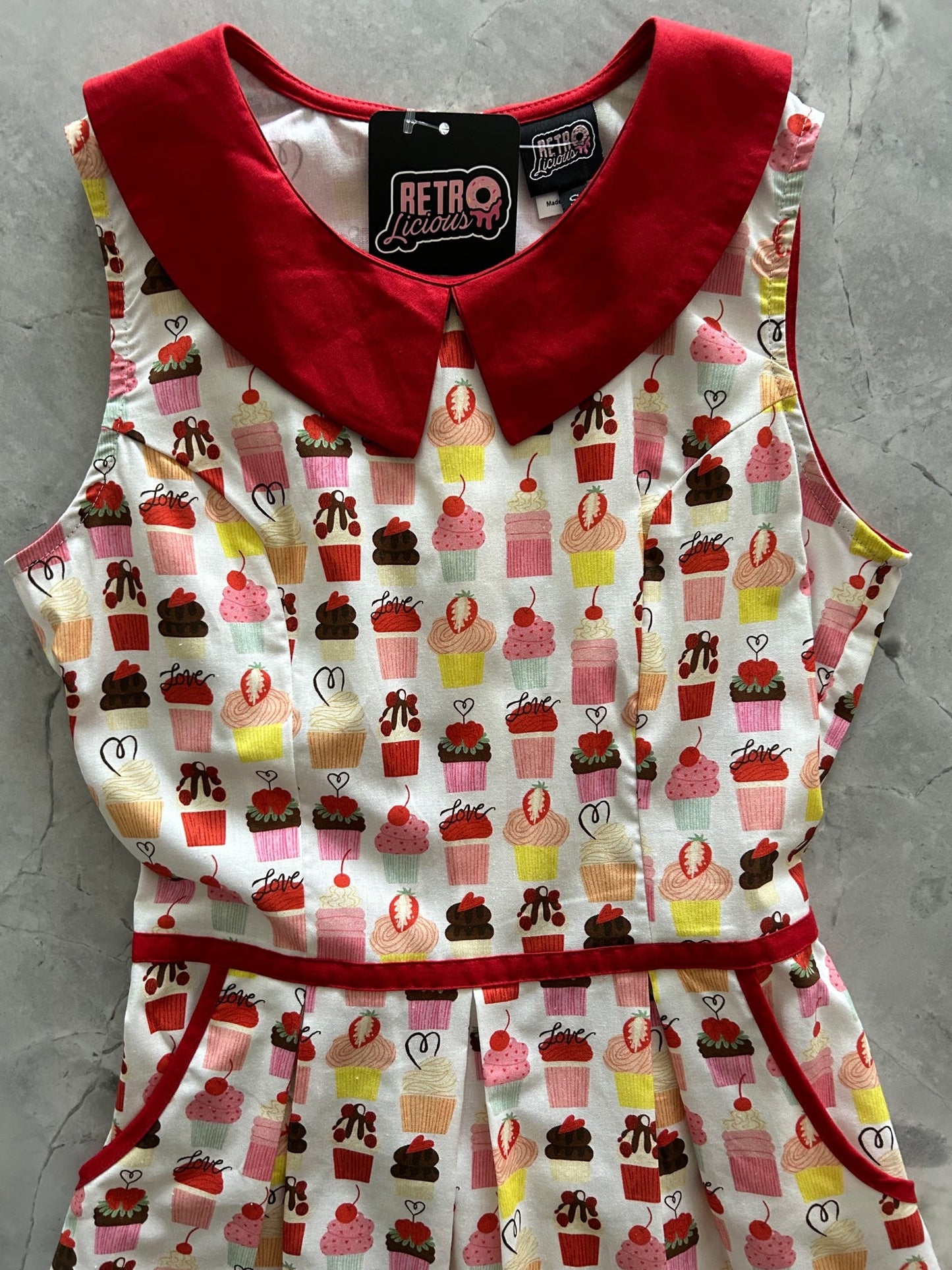 Cupcake Collared Dress in 1X view 6