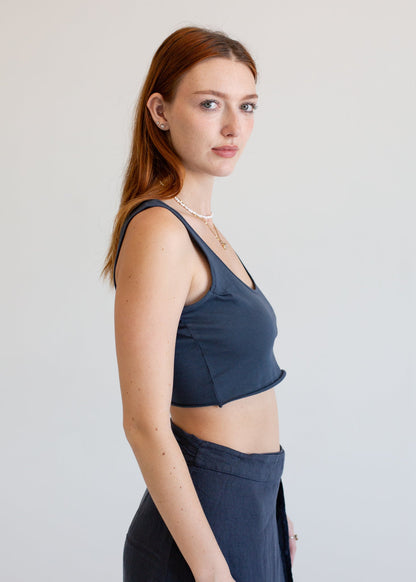 Cutoff Crop Tank in S view 5 - Cut Off Crop Tank (top)