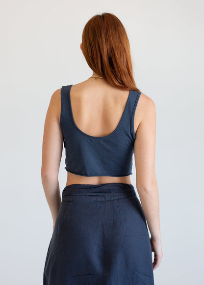 Cutoff Crop Tank in S view 6 - Cut Off Crop Tank (top)